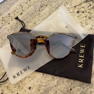 KREWE Collins Nylon Havana Mirrored Lenses